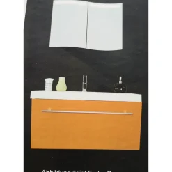 myBATH Waschtisch Unterschrank Elton 796x480x400mm MYBBM161BO Bordeaux - B-Ware neuwertig