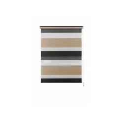 mydeco Doppelrollo »Just Triple«, Klemmfix, blickdicht und halbtransparent, ab 60 x 160 cm (cappuccino / mocca, 120 x 160 cm) - B-Ware neuwertig