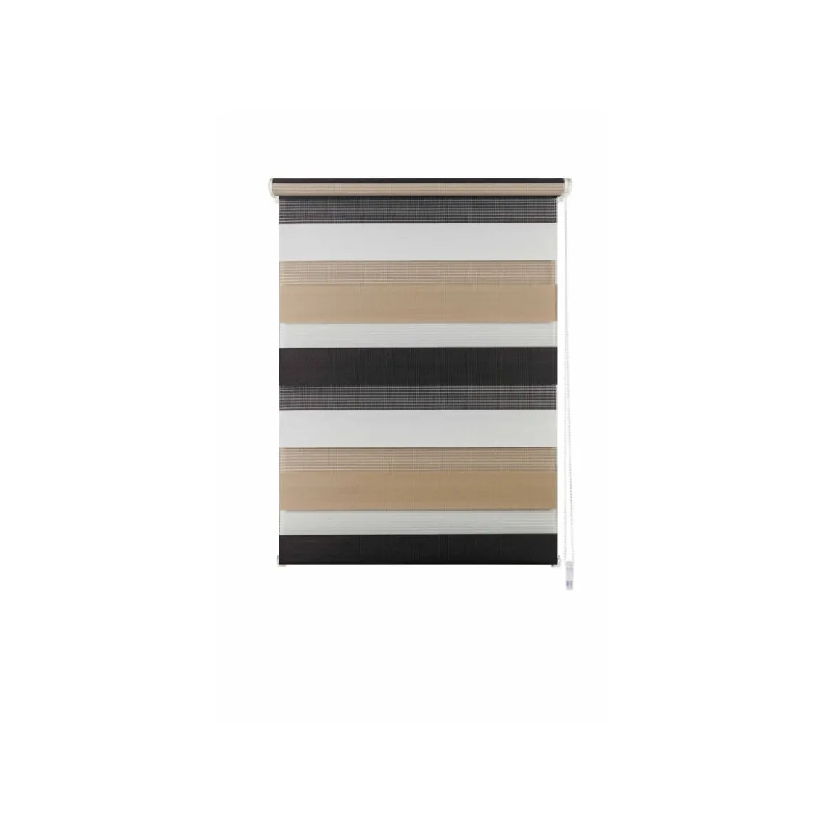mydeco Doppelrollo »Just Triple«, Klemmfix, blickdicht und halbtransparent, ab 60 x 160 cm (cappuccino / mocca, 120 x 160 cm) - B-Ware neuwertig