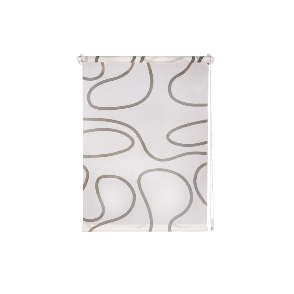 mydeco Rollo »Win Move«, Klemmfix, blickdicht & halbtransparent, in verschiedenen Größen, 60 x 160 cm, weiss / taupe - B-Ware sehr gut