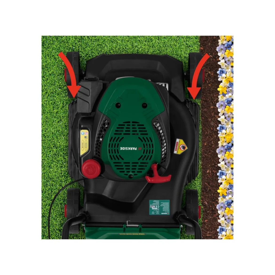 PARKSIDE® Benzin-Rasenmäher »PBRM 39 D3« mit Klappfunktion - B-Ware neuwertig
