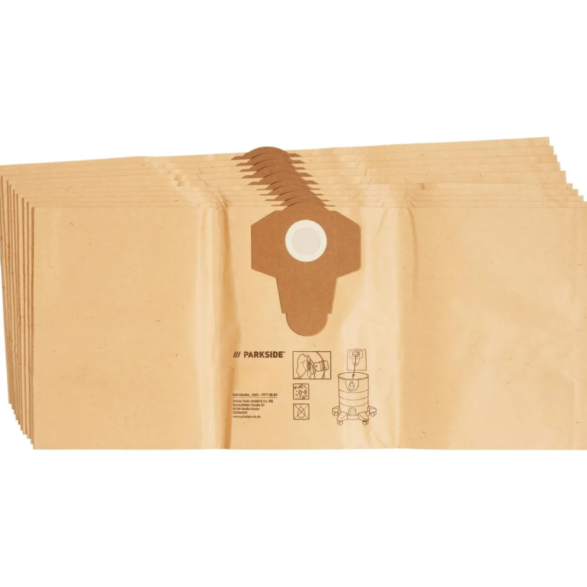 PARKSIDE® Filtertüten für Werkstattsauger - B-Ware