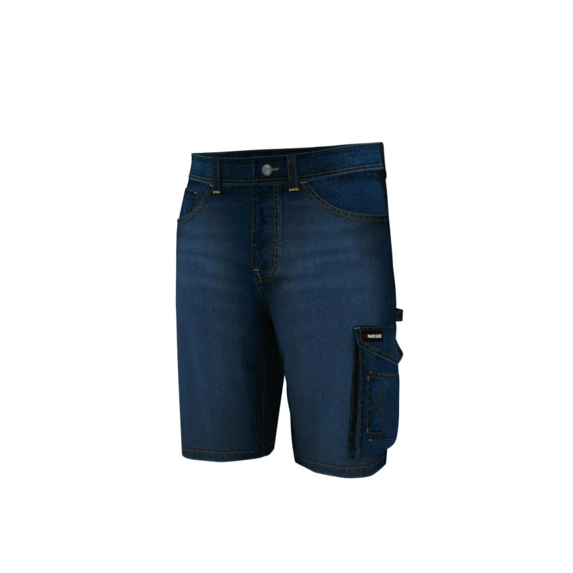 PARKSIDE® Herren-Jeans-Arbeitsshorts, 48, blau - B-Ware sehr gut