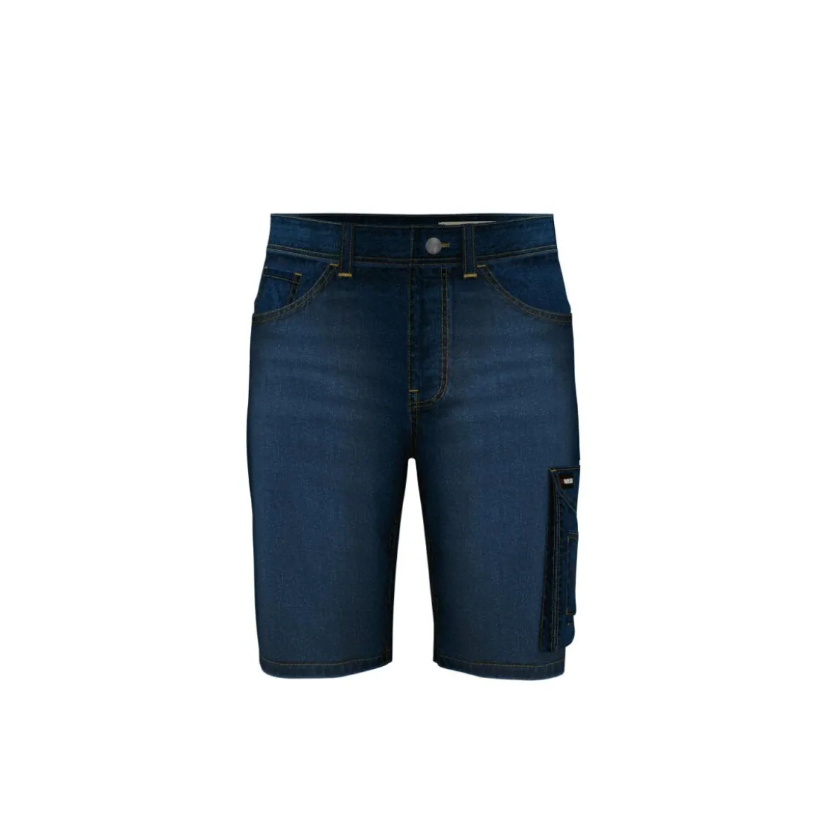 PARKSIDE® Herren-Jeans-Arbeitsshorts, 48, blau - B-Ware sehr gut