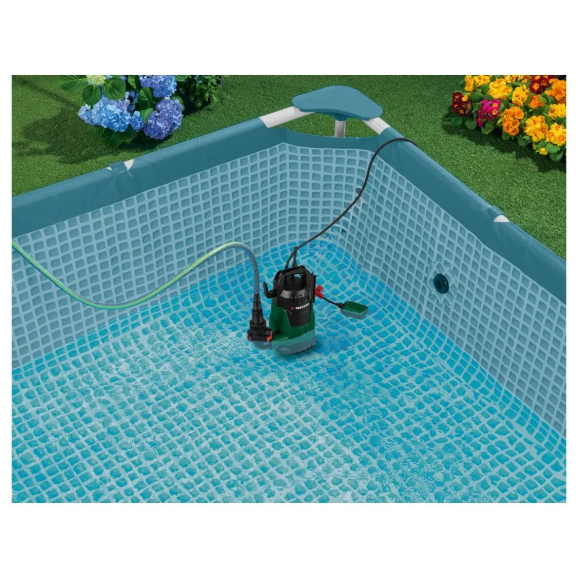 PARKSIDE® Klarwasser-Tauchpumpe »PETPK 400 A1«, mit stufenlos einstellbarem Schwimmschalter - B-Ware sehr gut