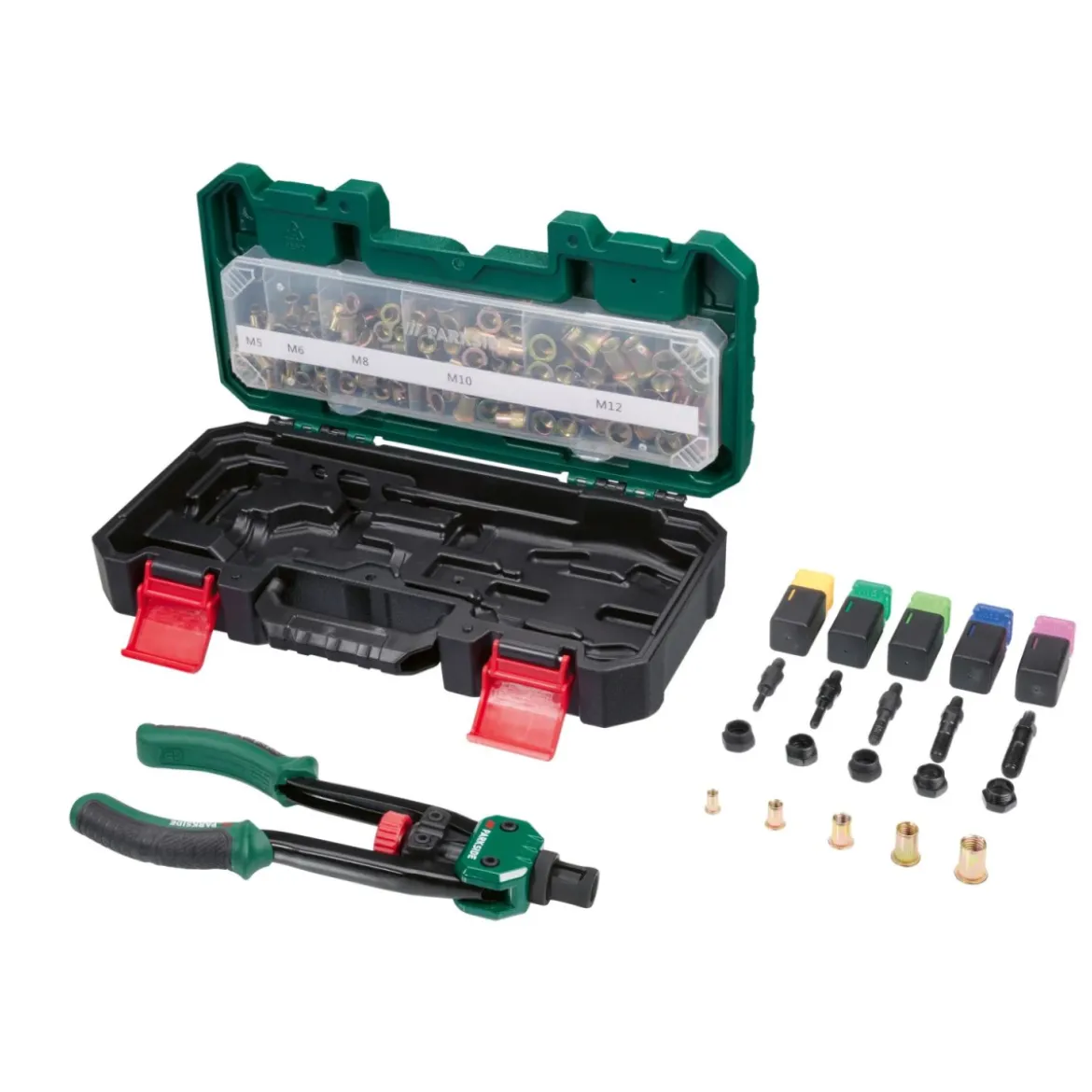 PARKSIDE® Nietmutternzange, inkl. Zubehör 150tlg. - B-Ware neuwertig