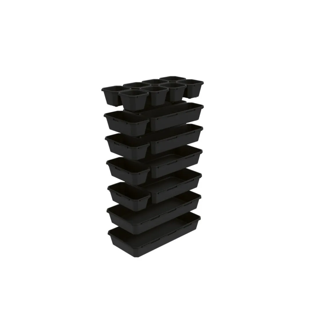 PARKSIDE® Organizer-Sortierschalen-Set, 20-teilig (Schwarz) - B-Ware neuwertig
