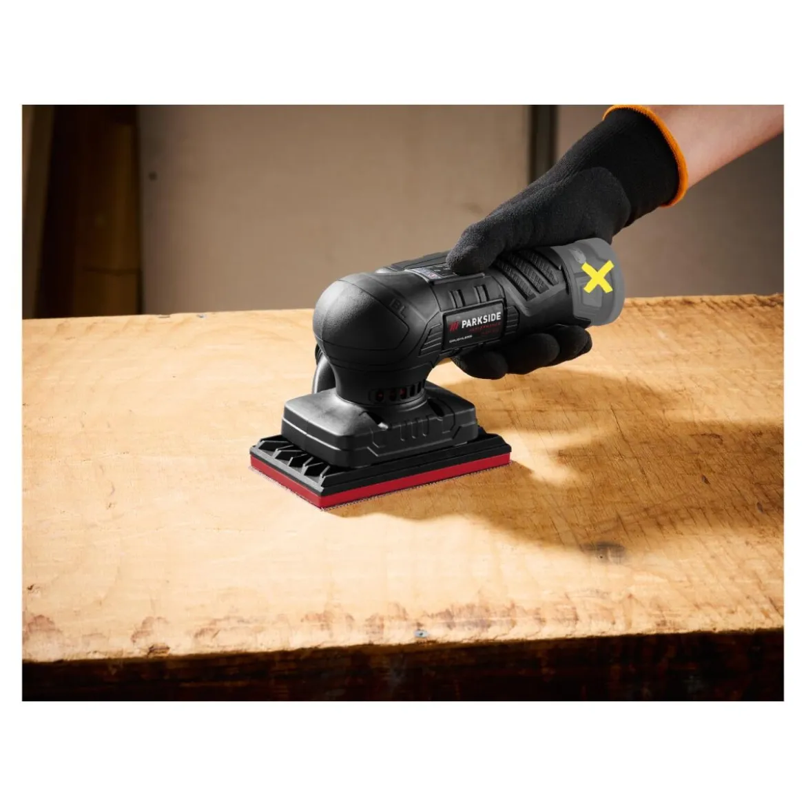 PARKSIDE PERFORMANCE® Akku-Schleifgeräte, ohne Akku und Ladegerät, Akku-Schwingschleifer PASSP 12-Li A1 - B-Ware neuwertig