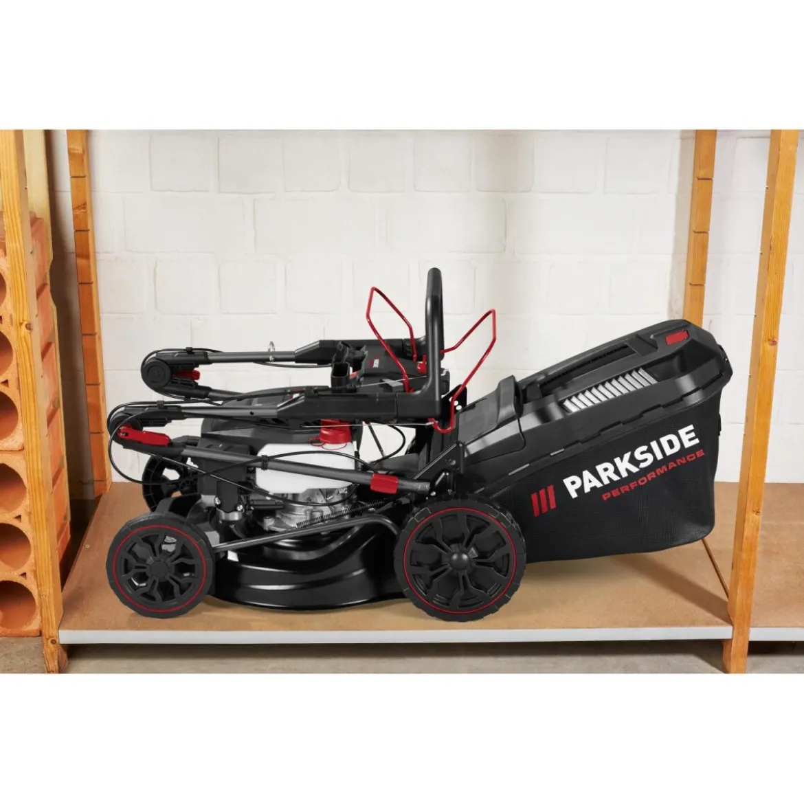 PARKSIDE PERFORMANCE® Benzin-Rasenmäher »PPBRM 46 B2« mit Elektrostarter-Akku und Ladegerät - B-Ware