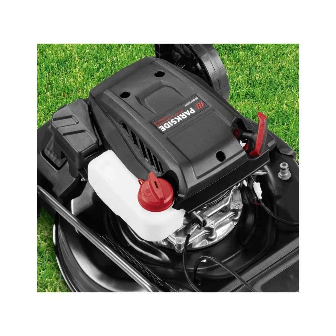 PARKSIDE PERFORMANCE® Benzin-Rasenmäher »PPBRM 46 B2« mit Elektrostarter-Akku und Ladegerät - B-Ware