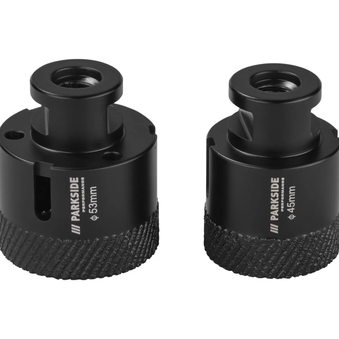 PARKSIDE PERFORMANCE® Diamant-Bohrkronen / Diamant-Bohrkrone, 5 Stück / 4 Stück / 2 Stück / 1 Stück (ø 45, 53 mm) - B-Ware neuwertig