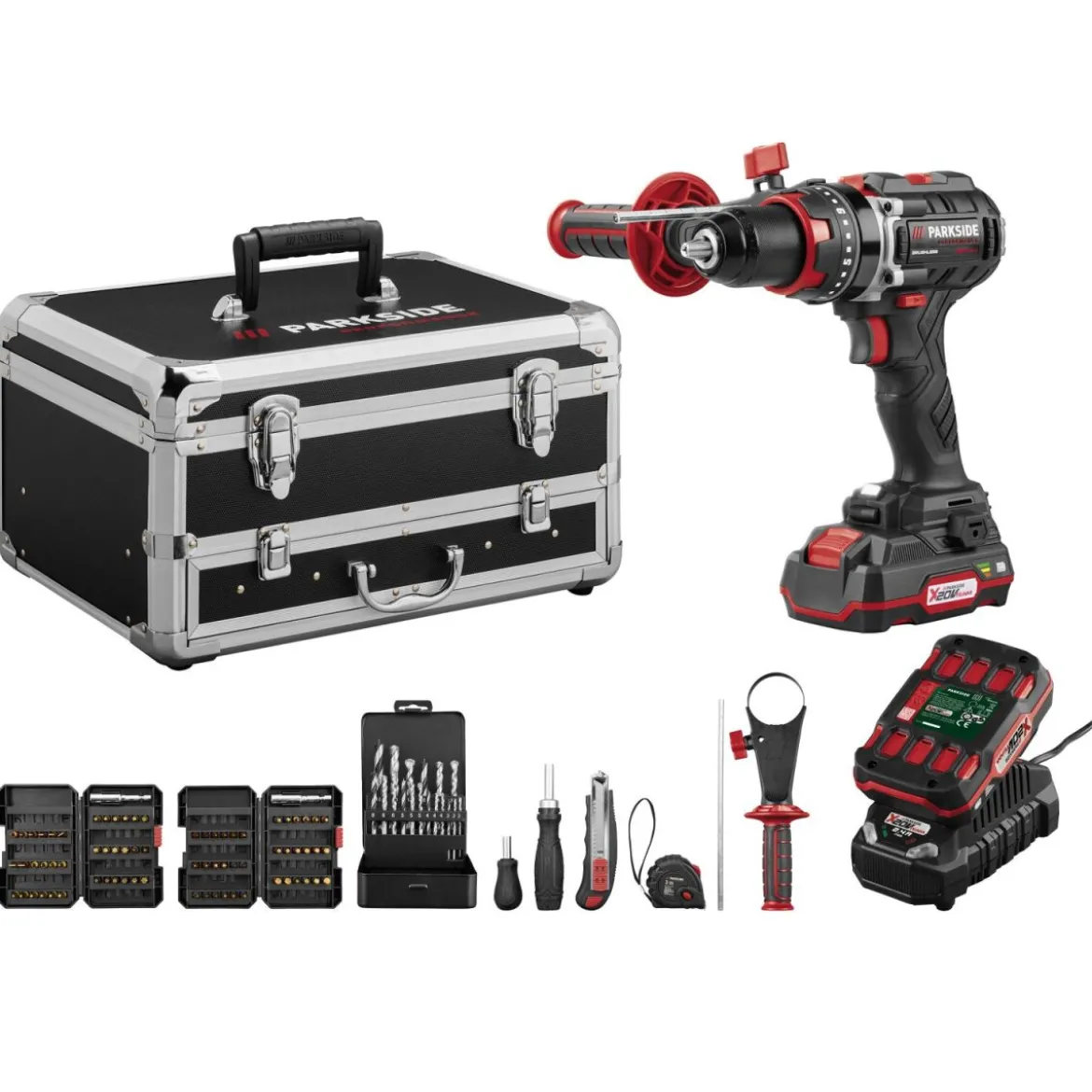 PARKSIDE PERFORMANCE® 20 V Akku-Schlagbohrschrauber Set PSBSAP 20-Li C3, mit Akku und Ladegerät - B-Ware
