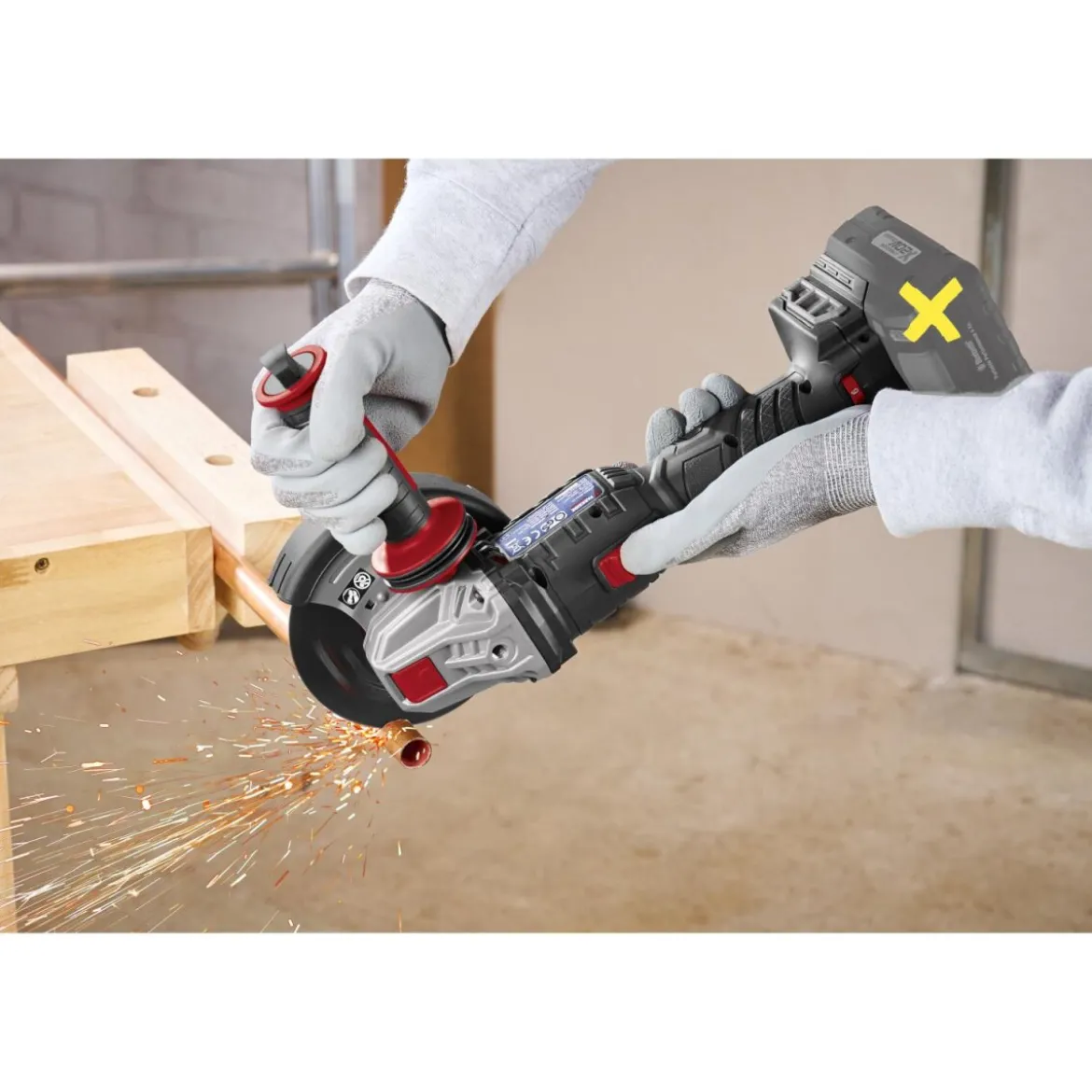 PARKSIDE PERFORMANCE® 20 V Akku-Winkelschleifer PPWSA 20-Li A1, ohne Akku und Ladegerät - B-Ware sehr gut
