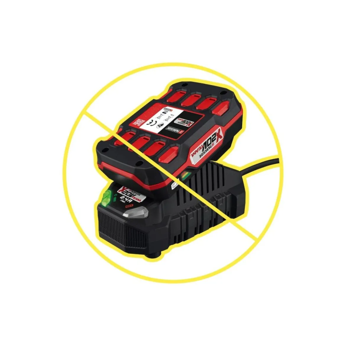PARKSIDE PERFORMANCE® 20 V Akku-Winkelschleifer PPWSA 20-Li A1, ohne Akku und Ladegerät - B-Ware sehr gut