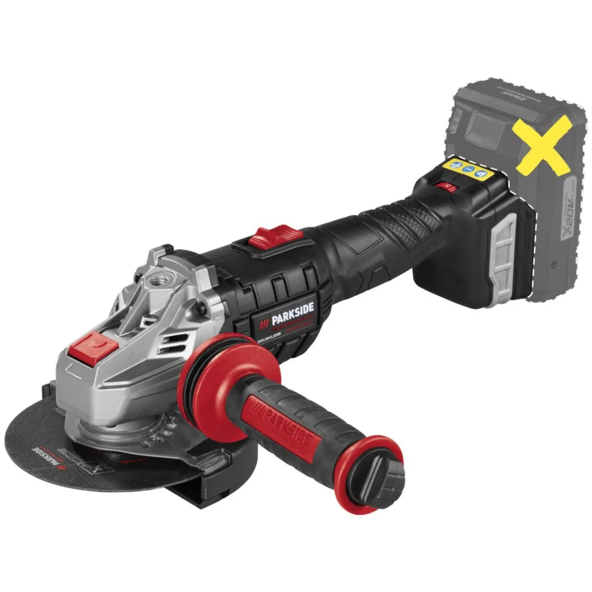 PARKSIDE PERFORMANCE® 20 V Akku-Winkelschleifer »PWSAP 20-Li G7«, ohne Akku und Ladegerät - B-Ware sehr gut