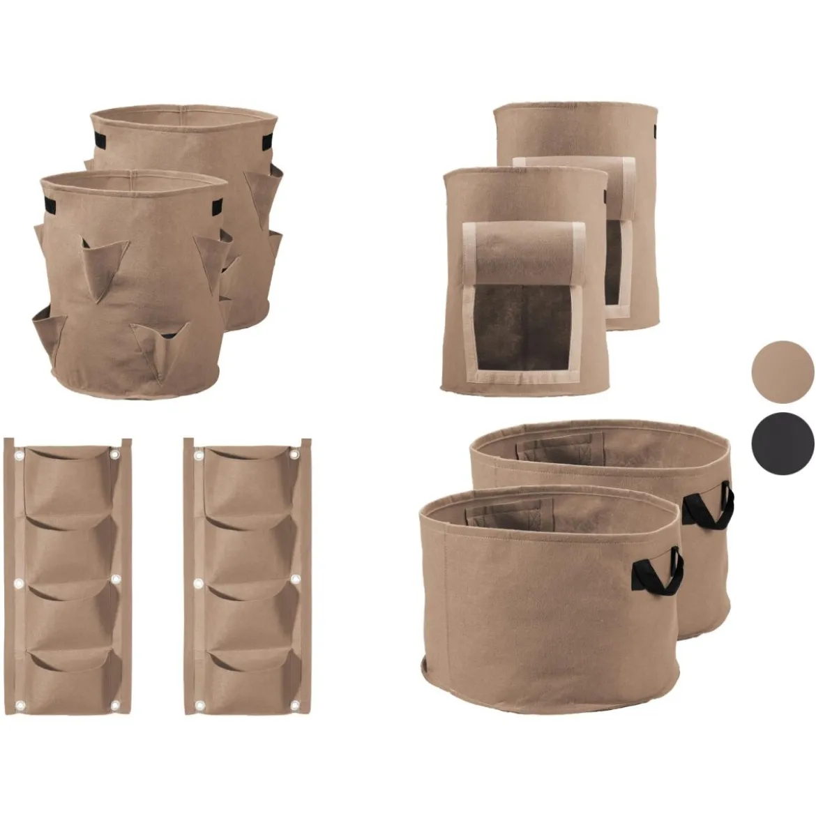 PARKSIDE® Pflanzsack-Set, 2 Stück, aus Filz - B-Ware