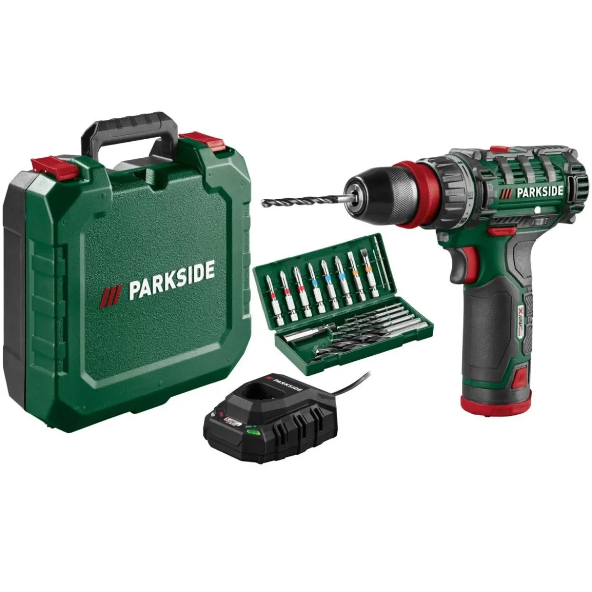 PARKSIDE® 12 V Akku-Bohrschrauber »PBSA 12 F5«, mit Akku und Ladegrät - B-Ware sehr gut