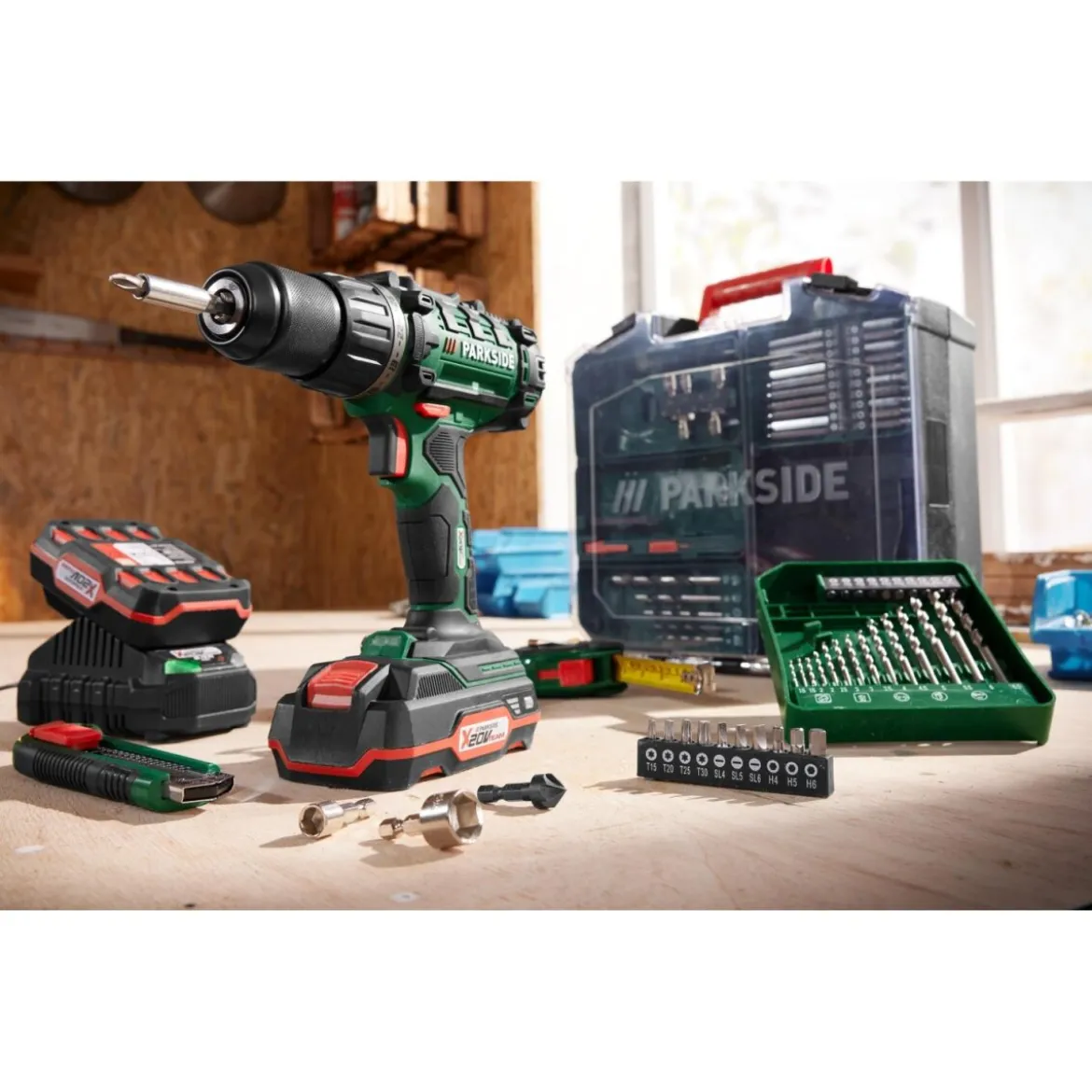 PARKSIDE® 20 V Akku-Bohrschrauber-Set »PABS 20-Li G8«, mit Akku und Ladegerät - B-Ware