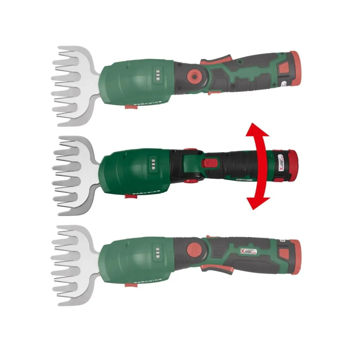 PARKSIDE® 12 V Akku-Gras- und Strauchschere »PGSA 12 B1«, mit Akku und mit Ladegerät - B-Ware