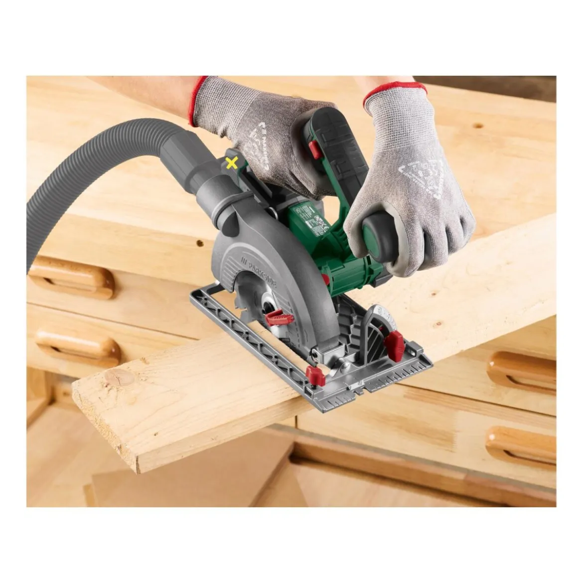 PARKSIDE® 20 V / Akku-Handkreissäge »PHKSA 20-Li C4«, ohne Akku und Ladegerät - B-Ware sehr gut