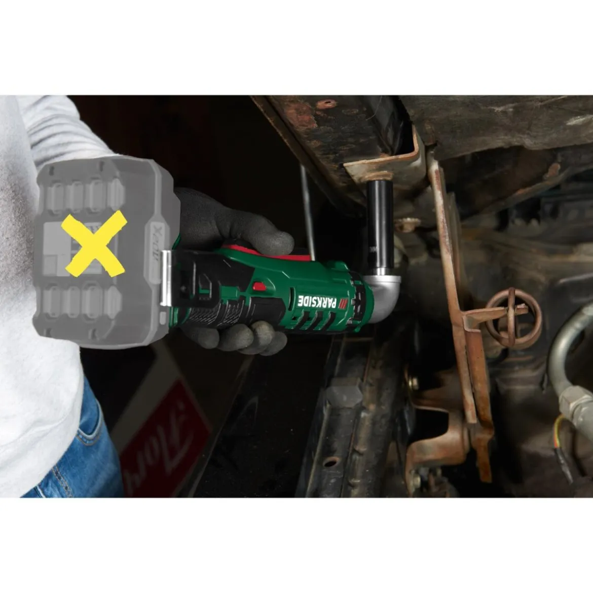 PARKSIDE® 20 V Akku-Winkelschlagschrauber »PAWS 20 A1«, ohne Akku und Ladegerät - B-Ware neuwertig