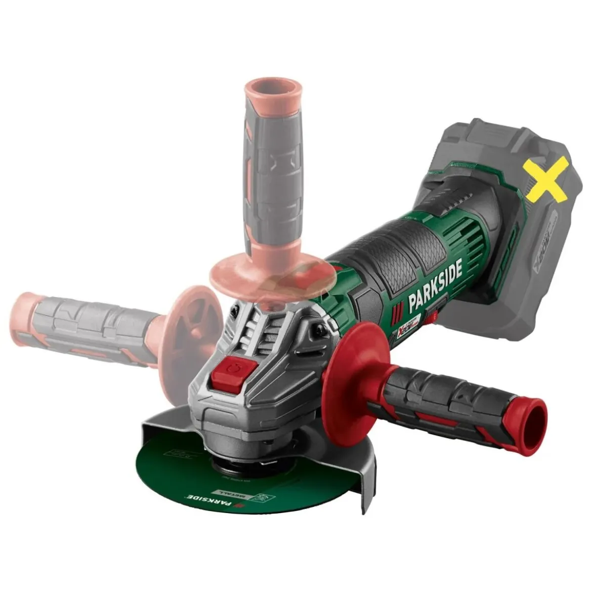 PARKSIDE® 20 V Akku-Winkelschleifer PWSA 20-Li G4, ohne Akku und Ladegerät - B-Ware