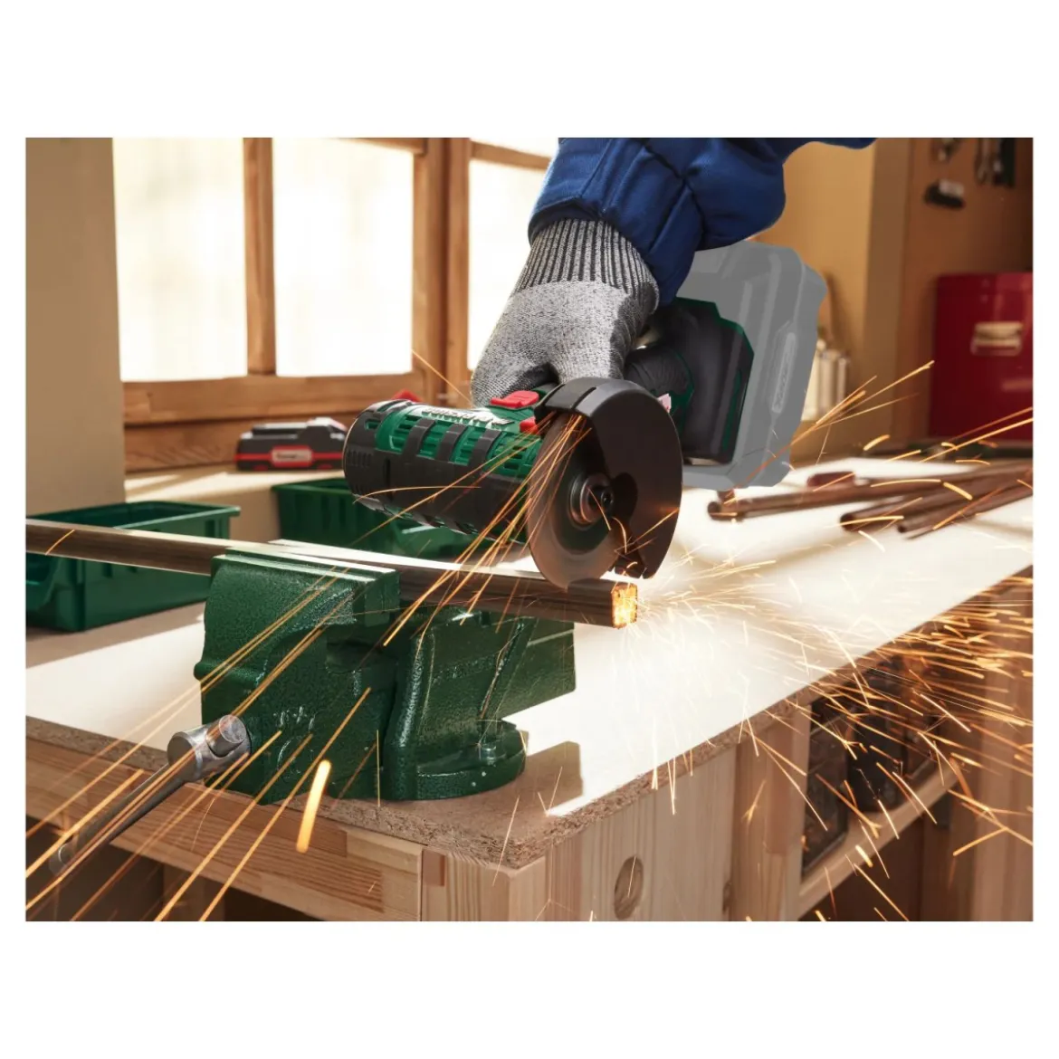 PARKSIDE® 20V Akku-Winkelschleifer »PWSAM 20-Li B2«, ohne Akku und Ladekabel - B-Ware