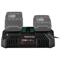 PARKSIDE® 20 V / 2x 4,5 A Akku-Doppelladegerät »PDSLG 20 B1«, ohne Akku - B-Ware