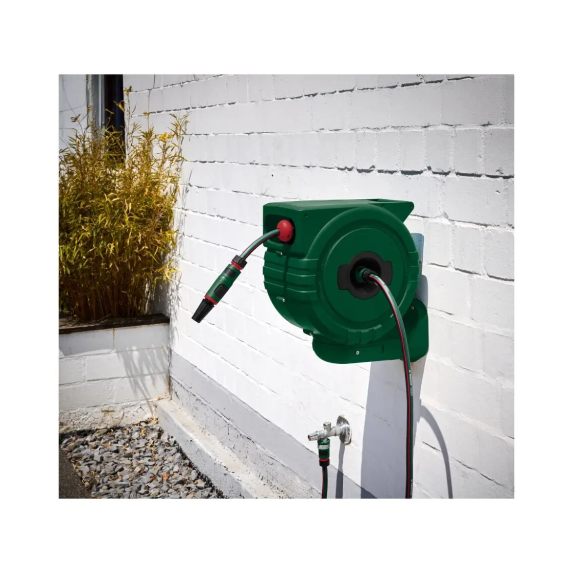PARKSIDE® Wand-Schlauchaufroller, 25 m, grün - B-Ware sehr gut