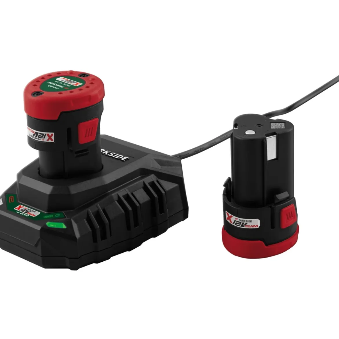 PARKSIDE® 2x 12V / 2Ah Akku »PAPK 12 A4« und 1x 2,4A Ladegerät »PLGK 12 A3« - B-Ware neuwertig