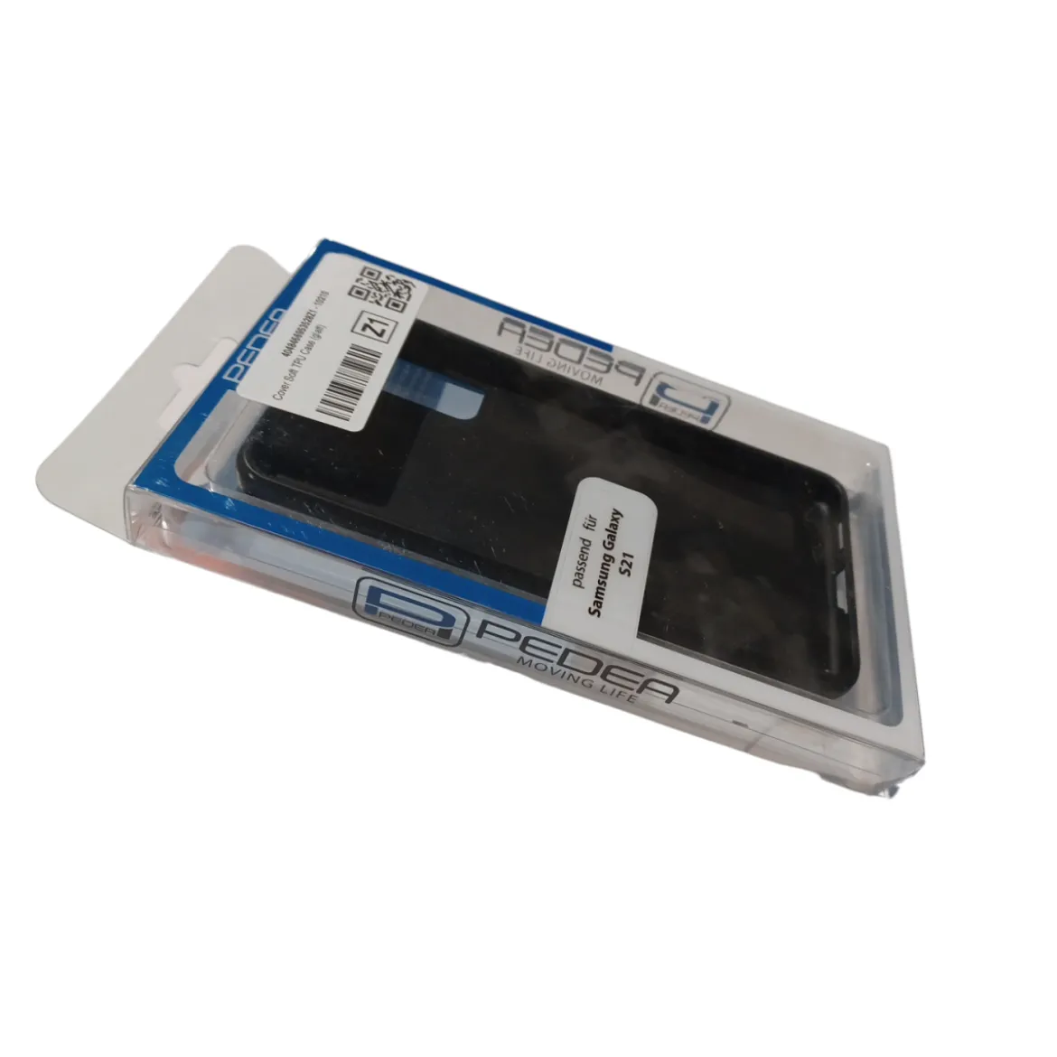 PEDEA Cover Soft TPU Case (glatt), Schwarz, Samsung Galaxy S21 - B-Ware neuwertig