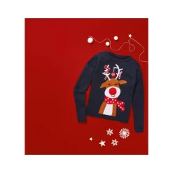pepperts Kinder Mädchen Pullover mit niedlichem Weihnachtsmotiv - B-Ware