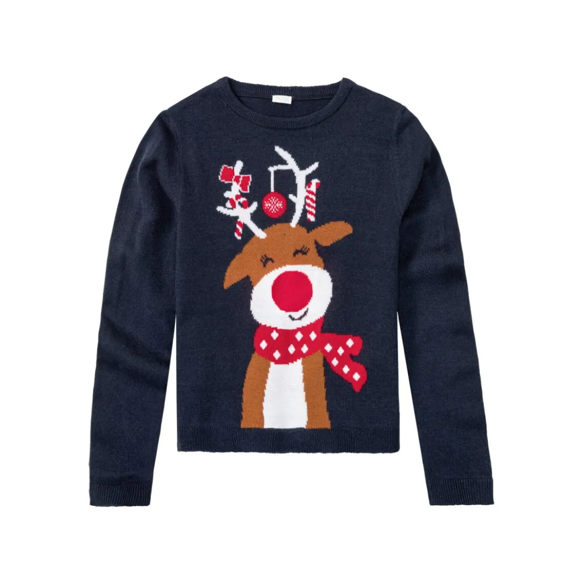 pepperts Kinder Mädchen Pullover mit niedlichem Weihnachtsmotiv - B-Ware