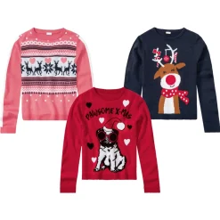 pepperts Kinder Mädchen Pullover mit niedlichem Weihnachtsmotiv - B-Ware