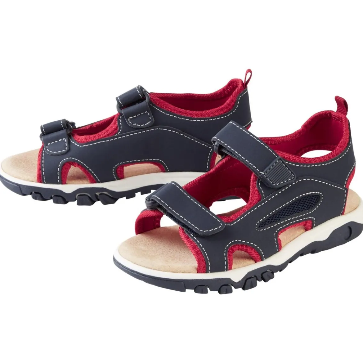 pepperts!® Kinder Sandalen mit Lederdecksohle (navy, 37) - B-Ware neuwertig