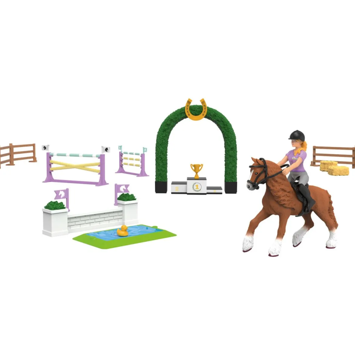 Playtive Animal Adventures Figuren-Set M (Reiterhof - Turnier) - B-Ware neuwertig