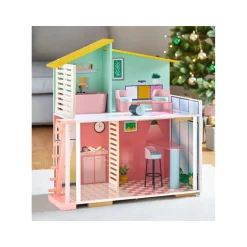 PLAYTIVE Holz Fashion Doll Puppenhaus, 8-teilig - B-Ware sehr gut
