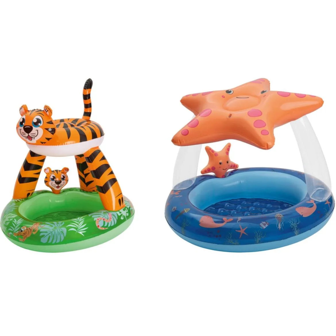 Playtive Kleinkinder Planschbecken mit Dach, 2-teilig - B-Ware