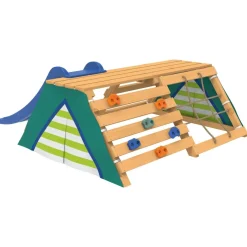 PLAYTIVE Tipi mit Rutsche, aus Echtholz - B-Ware neuwertig