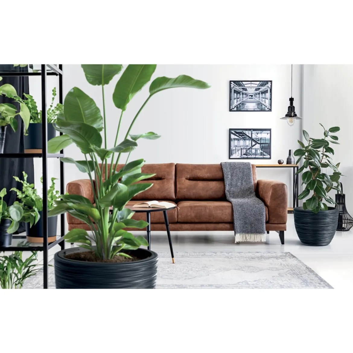 Prosperplast Blumentopf »FURU«, mit gerippter Struktur, rund - B-Ware