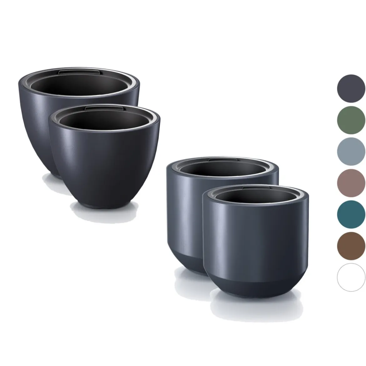 Prosperplast Blumentopf »Heos«, mit glatter Oberfläche - B-Ware