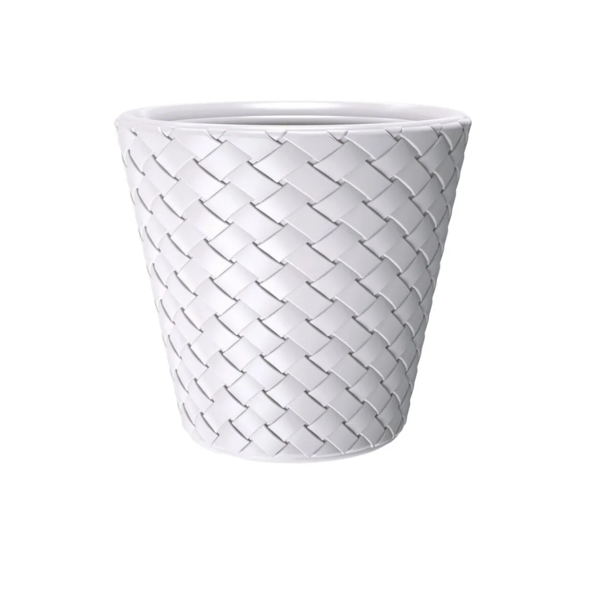 Prosperplast Blumentopf »Matuba«, Optik Bambusfaser, Ø 60 x H 59 cm, Volumen 105 Liter (weiß) - B-Ware sehr gut