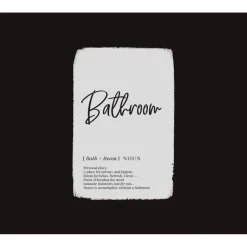 queence Metallschild Bathroom - B-Ware neuwertig