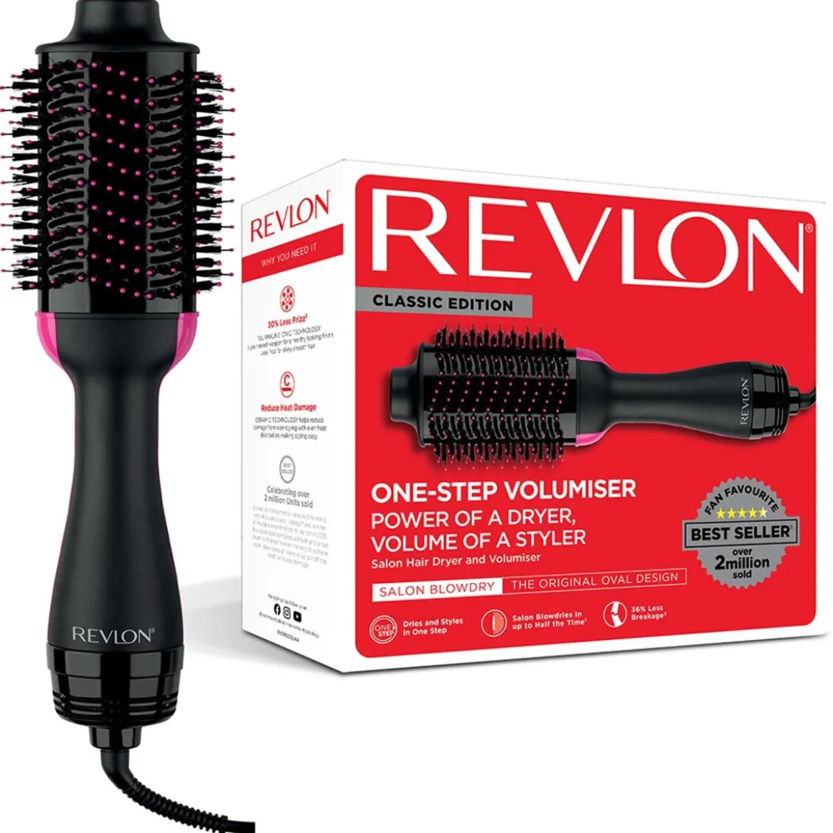 Revlon Ionic-Haartrockner RVDR5222E, schwarz - B-Ware