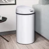 Ribelli Edelstahl Mülleimer - Abfalleimer mit Sensor - automatisches Öffnen und Schließen 60L weiß - B-Ware Transportschaden Kosmetisch