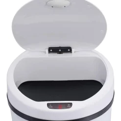 Ribelli Edelstahl Mülleimer - Abfalleimer mit Sensor - automatisches Öffnen und Schließen 60L weiß - B-Ware Transportschaden Kosmetisch