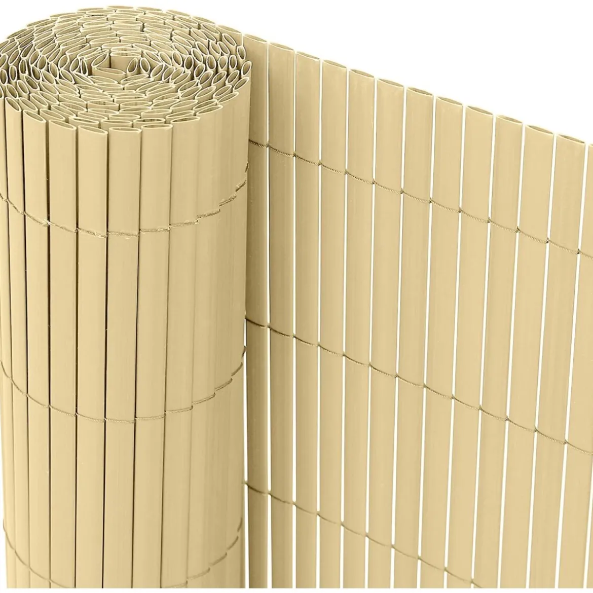 Ribelli PVC Sichtschutzmatte, 90 x 300 cm, Bambus - B-Ware neuwertig