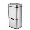 Ribelli Sensor Mülleimer, 4 Fächer, 72 L, silber - B-Ware sehr gut