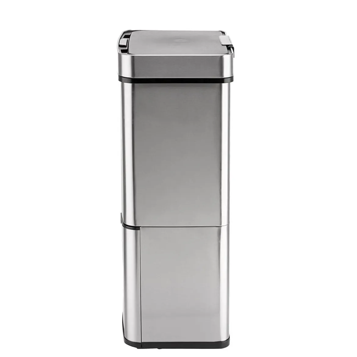 Ribelli Sensor Mülleimer, 4 Fächer, 72 L, silber - B-Ware sehr gut