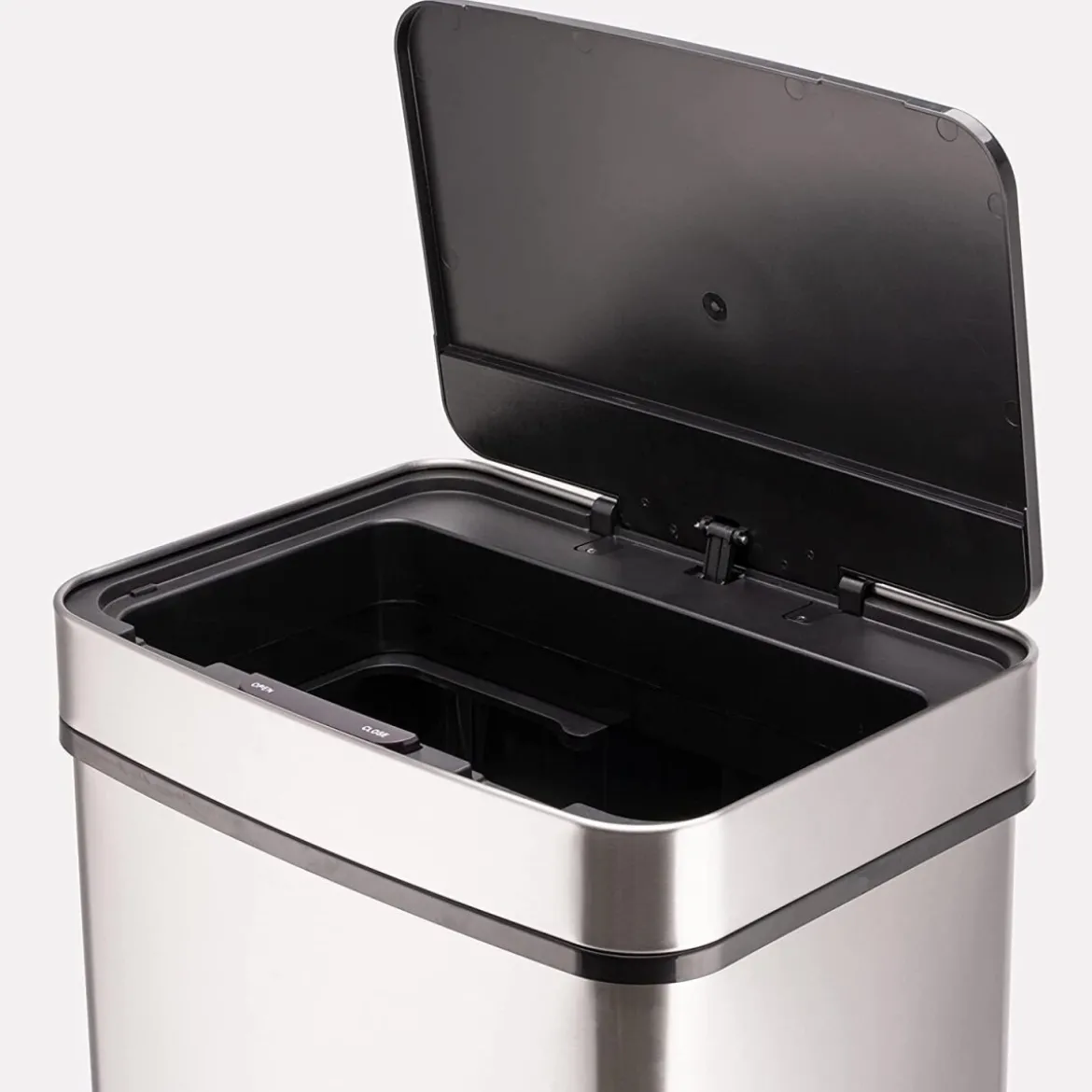 Ribelli Sensor Mülleimer, 4 Fächer, 72 L, silber - B-Ware sehr gut